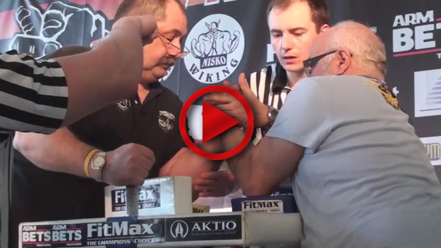 Polish National Armwrestling Championships 2011   left  - Mirek Krawczak (1) # Armbets.tv # фкьиуеыюем